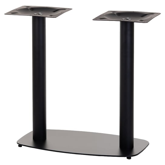 Metalowa podwójna podstawa stołu/stolika SH-3052, wymiary 70x40x73 cm, kolor czarny - do hotelu, restauracji ,baru, biura Stema