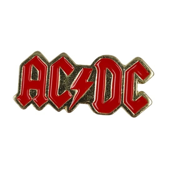 Metalowa Przypinka ACDC Pin Hard Rock Czerwono Złota Inna marka