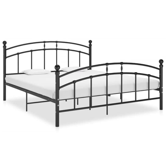Metalowa rama łóżka 140x200 cm, czarna Inna marka
