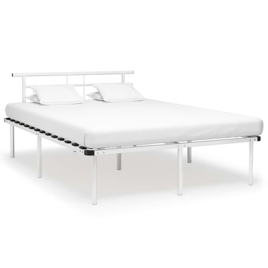 Metalowa rama łóżka 160x200 cm, kolor biały Inna marka