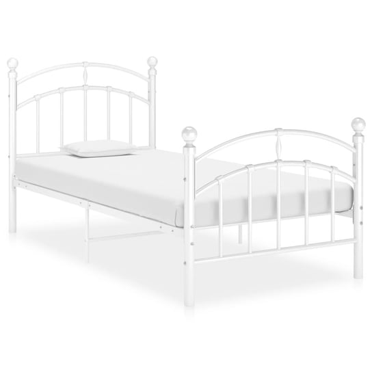 Metalowa rama łóżka 90x200 cm, biały kolor / AAALOE Inna marka