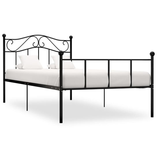 Metalowa rama łóżka, czarna, 208x97,5x95 cm / AAALOE Inna marka