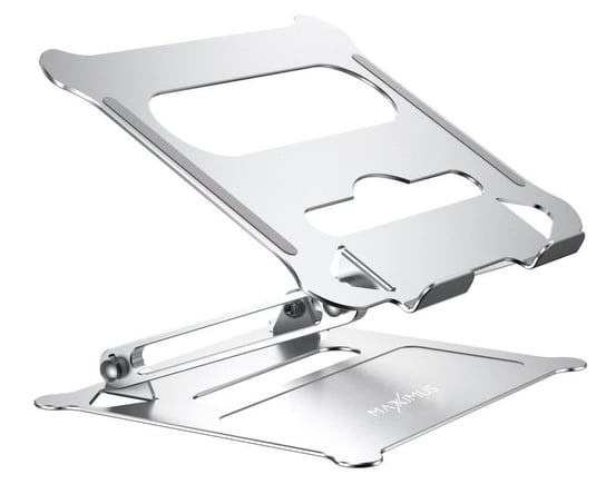 Metalowa Regulowana Podstawka Pod Laptopa - Srebrna | Maxximus Fold Pro Laptop Stand x MAXXIMUS