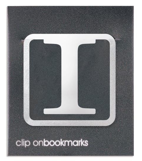 Metalowa zakładka do książki - Litera I Clip-on IF