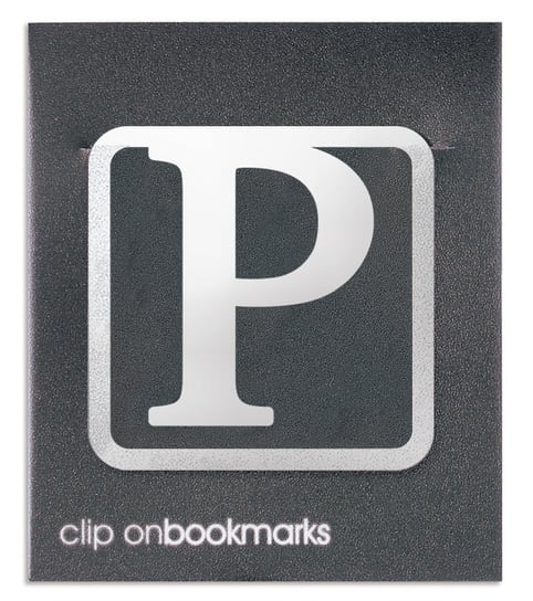 Metalowa zakładka do książki - Litera P Clip-on IF