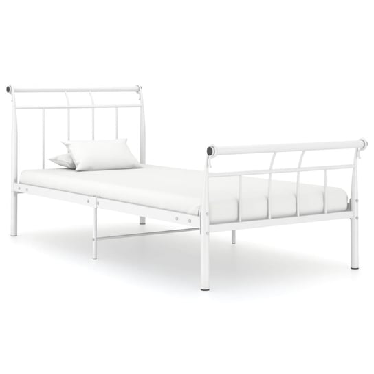 Metalowe łóżko 208x106x90 cm, białe Inna marka