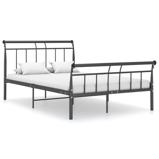 Metalowe łóżko 208x126x90 cm, czarne Inna marka