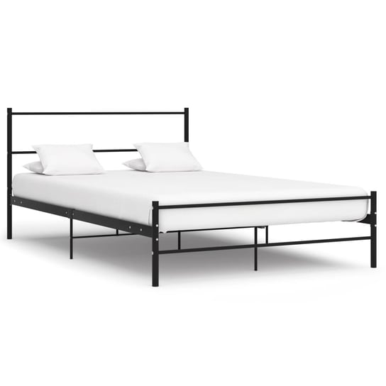 Metalowe łóżko 209x127x84 cm, czarne / AAALOE Inna marka