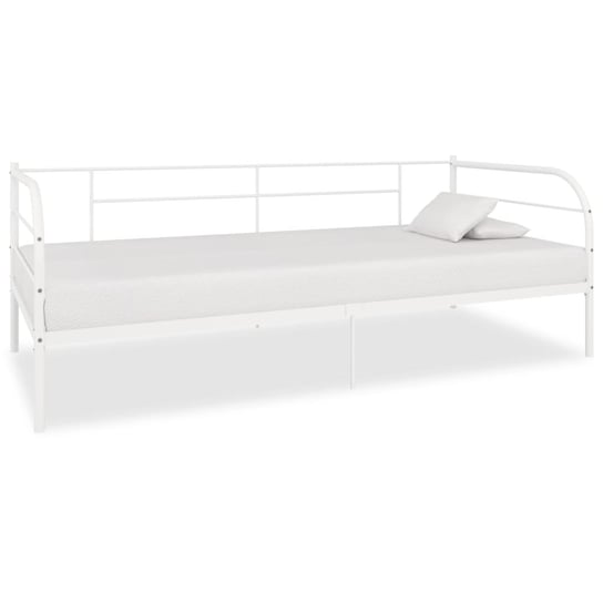 Metalowe łóżko dzienne 207x96x72cm, białe Inna marka