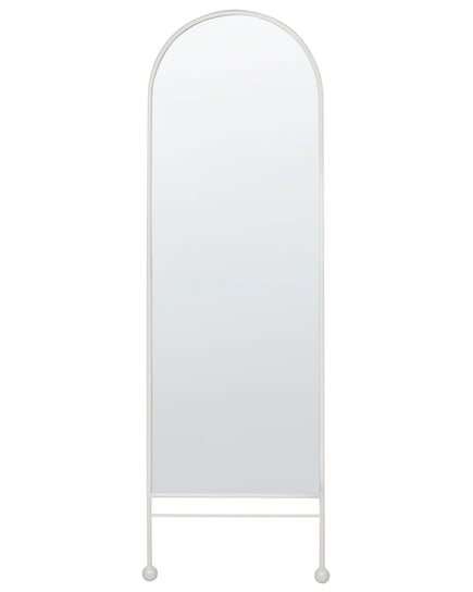 Metalowe lustro ścienne 45 x 145 cm białe JARNAGES Beliani