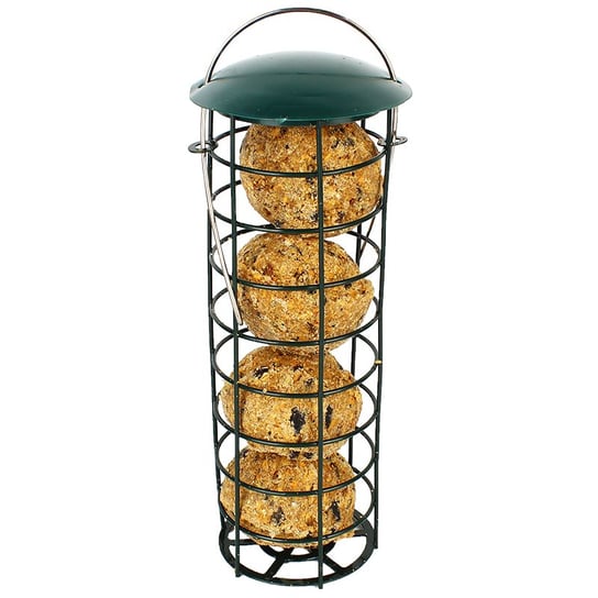 Metalowy karmnik w zestawie z ptasimi pyzami pokarm dla ptaków Brapta