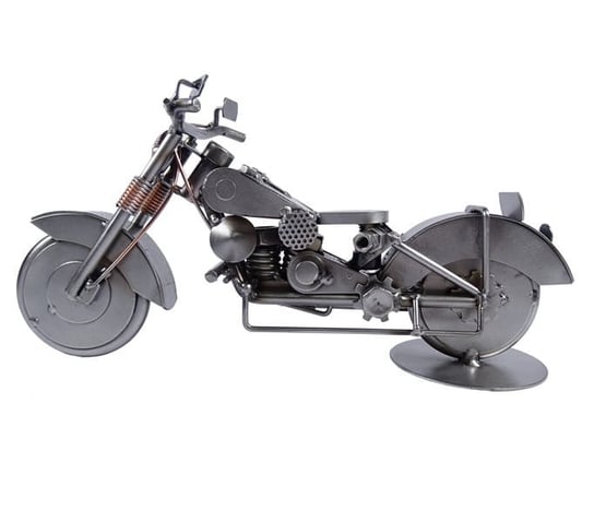 Metalowy model motocykla Motor retro. Dekoracja dla motocyklisty Inna marka