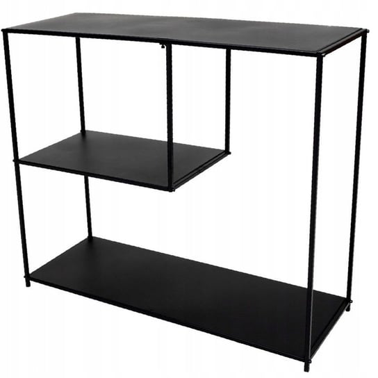 METALOWY REGAŁ KONSOLA CZARNA 78x30x68 CM LOFT FLEXIBLE