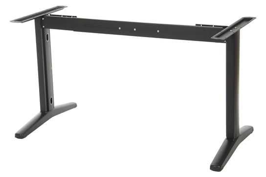 Metalowy stelaż do stołu lub biurka STT, długość regulowana, do blatów o długości 140-180 cm, wysokość 72,5 cm, kolor czarny Stema