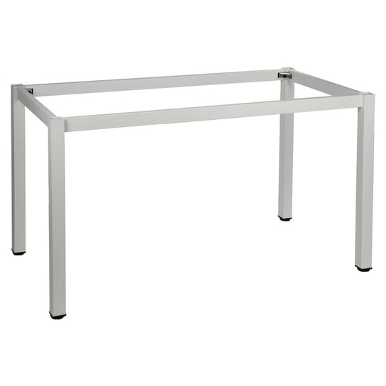 Metalowy stelaż ramowy do stołu lub biurka NY-A057, nogi proste o przekroju kwadratowym, kolor biały, wymiary 116x66x72,5 cm - do hotelu, restauracji, biura Stema