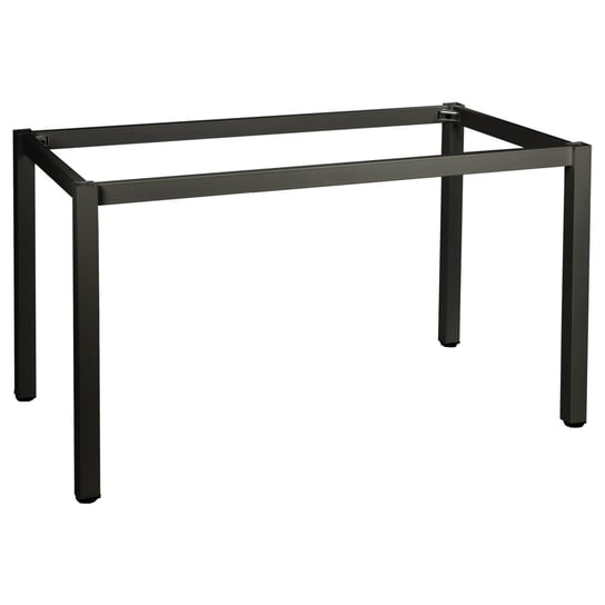 Metalowy stelaż ramowy do stołu lub biurka NY-A057, nogi proste o przekroju kwadratowym, kolor czarny, wymiary 116x76x72,5 cm - do hotelu, restauracji, biura Stema
