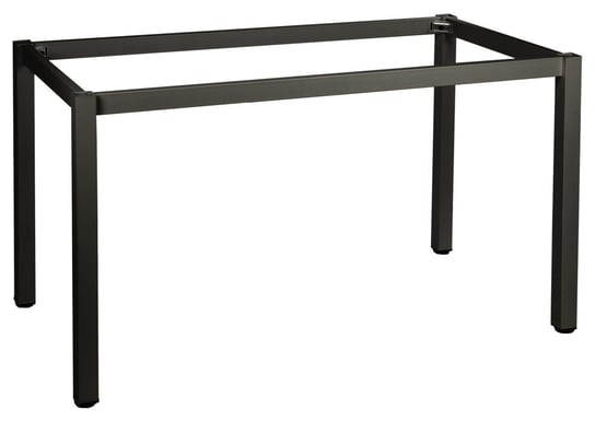 Metalowy stelaż ramowy do stołu lub biurka NY-A057, nogi proste o przekroju kwadratowym, kolor czarny, wymiary 176x76x72,5 cm - do hotelu, restauracji, biura Stema
