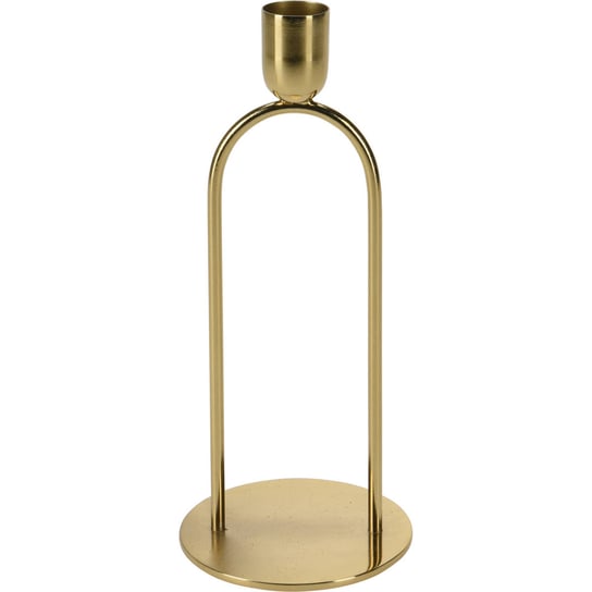 Metalowy śwecznik dekoracyjny, złoty, 20 cm Inna marka