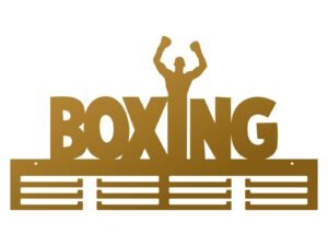 Metalowy Wieszak Na Medale Boxing Ii 60 Cm Złoty Inna marka