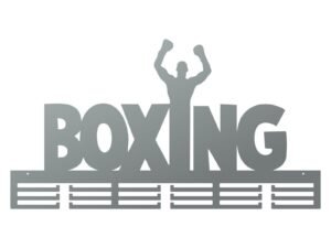 Metalowy Wieszak Na Medale Boxing Ii 80 Cm Srebrny Inna marka