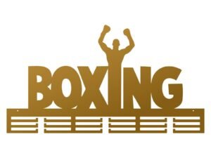 Metalowy Wieszak Na Medale Boxing Ii 80 Cm Złoty Inna marka