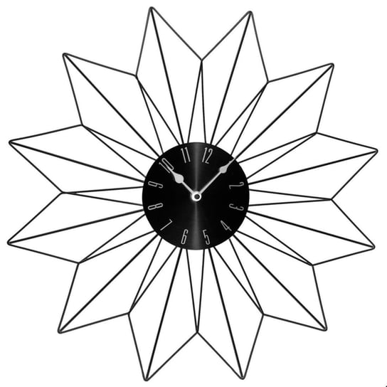 Metalowy zegar ścienny ATMOSPHERA, czarny, 50 cm Atmosphera