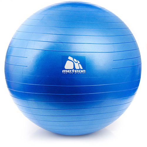 Meteor Piłka fitness z pompką 65 cm niebieska Meteor