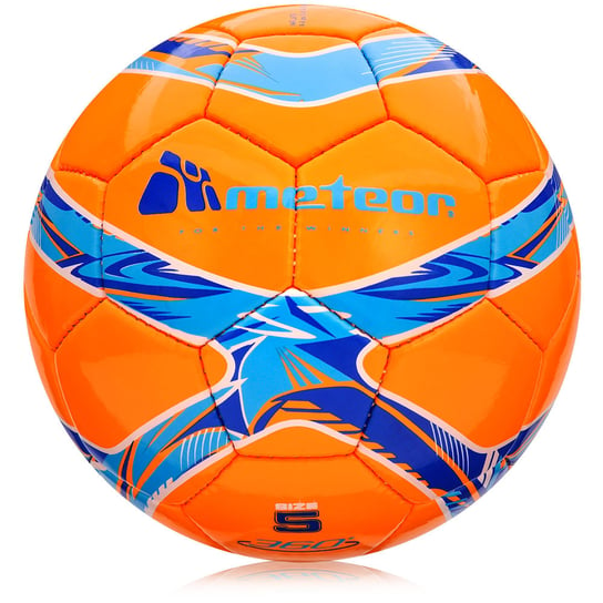 Meteor, Piłka nożna, 360 Shiny Hs, pomarańczowy, rozmiar 5 Meteor