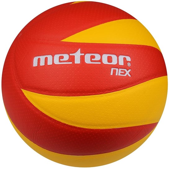 Meteor, Piłka siatkowa NEX, żółto-czerwona, rozmiar 5 Meteor
