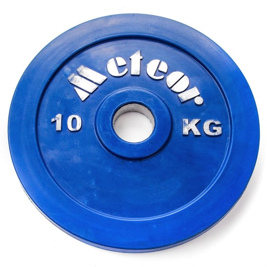 Meteor, Talerz obciążenie do sztangi, 10 kg, niebieski Meteor