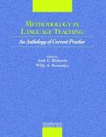 Methodology in Language Teaching Richards Jack C., Richards J. C.