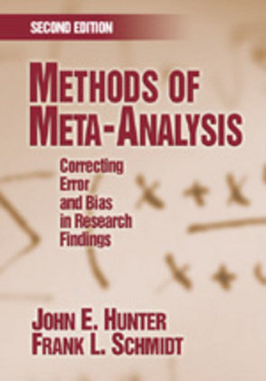 Methods of Meta-Analysis: Correcting Error and Bias in Research Findings Hunter John E., Schmidt Frank L.