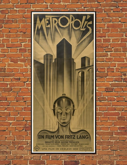 METROPOLIS Fritz Lang stary plakat filmowy 60x30 / DodoPrint Dodoprint