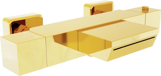 Mexen Cube termostatyczna bateria wannowa złota - 77360-50 Mexen