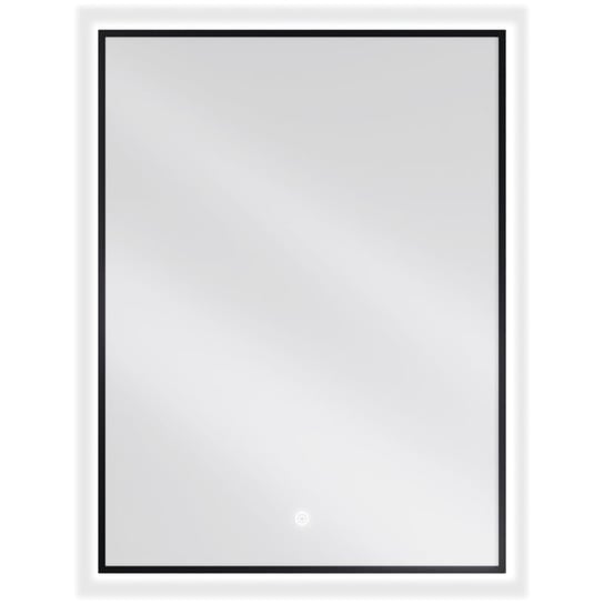 Mexen Erma lustro łazienkowe podświetlane 60 x 80 cm, LED 6000K, antypara, czarna rama Mexen