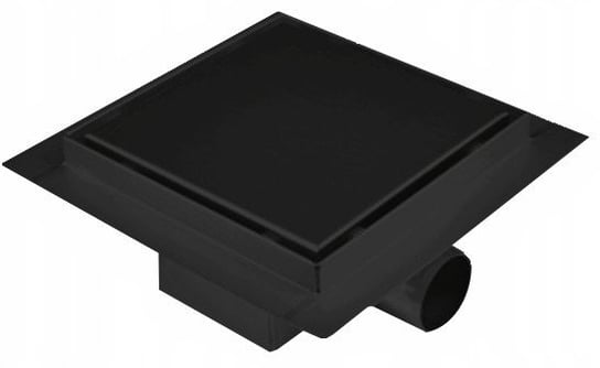 Mexen Flat wpust podłogowy kwadratowy 12 x 12 cm czarny - 1710012 Mexen