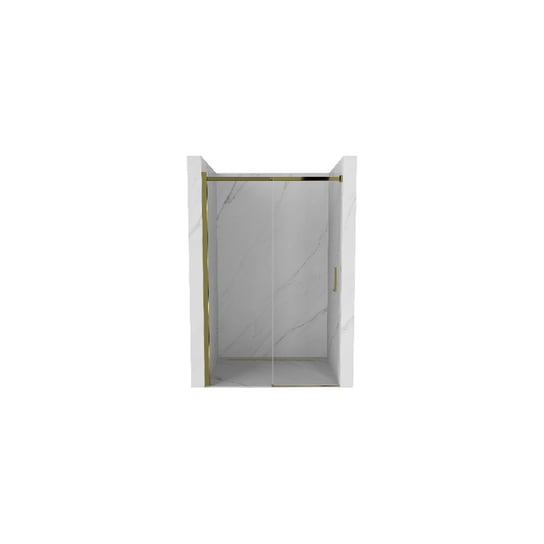 Mexen Omega drzwi prysznicowe rozsuwane 100 cm, transparent, złote Mexen