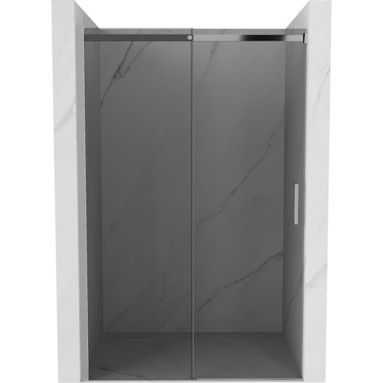Mexen Omega drzwi prysznicowe rozsuwane 110 cm, grafit, chrom Mexen