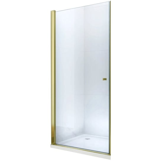Mexen Pretoria drzwi prysznicowe uchylne 70 cm, transparent, złote - 852-070-000-50-00 Mexen