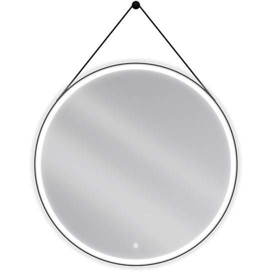 Mexen Reni lustro łazienkowe podświetlane, okrągłe 100 cm, LED 6000K, antypara, czarna rama Mexen