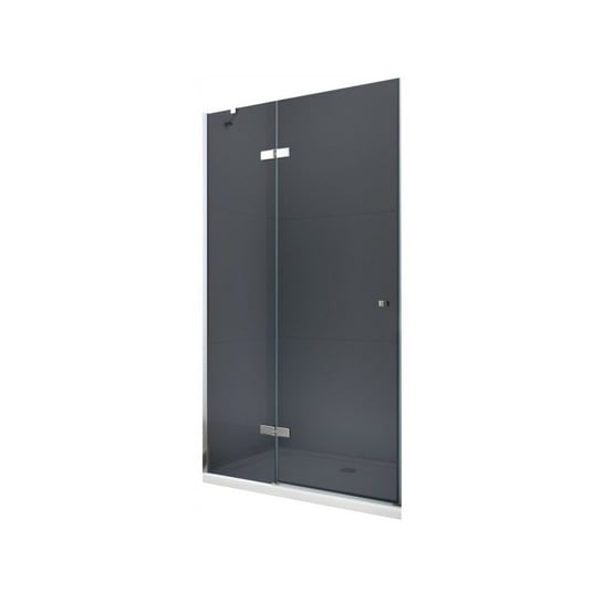 Mexen Roma drzwi prysznicowe uchylne 80 cm, grafit, czarne - 854-080-000-01-40 Mexen