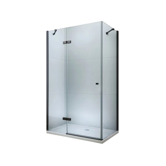 Mexen Roma kabina prysznicowa uchylna 100 x 110 cm, transparent, czarny - 854-100-110-70-00 Mexen