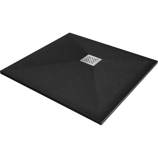 Mexen Stone+ brodzik kompozytowy kwadratowy 100 x 100 cm, czarny Mexen