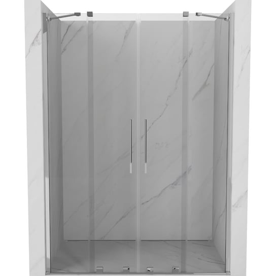 Mexen Velar Duo drzwi prysznicowe rozsuwane 140 cm, transparent, chrom Mexen