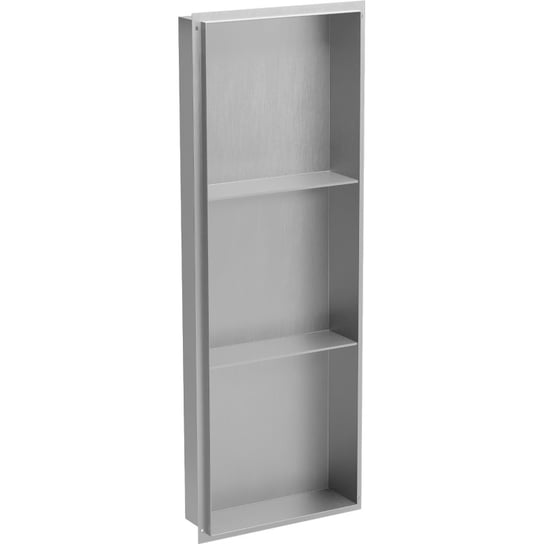 Mexen X-Wall-NR półka wnękowa bez kołnierza z półką 90 x 30 cm, inox Mexen