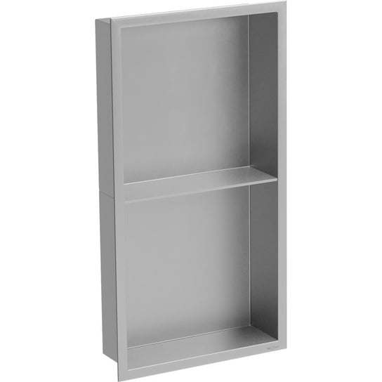 Mexen X-Wall-R półka wnękowa z kołnierzem i półką 60 x 30 cm, inox Mexen