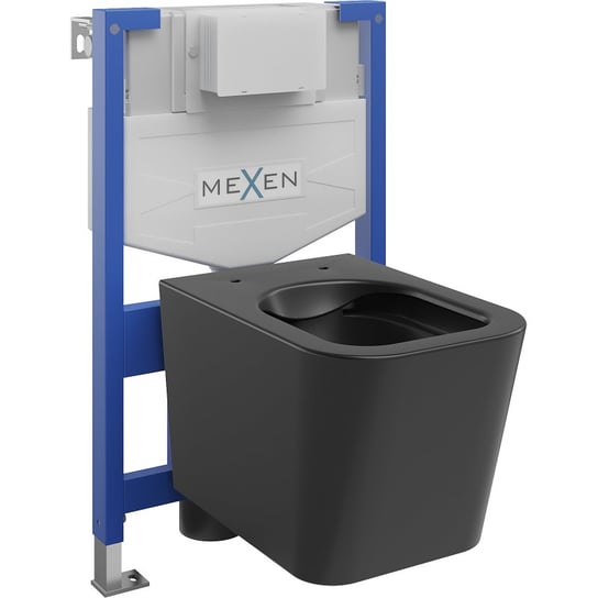 Mexen zestaw podtynkowy WC stelaż Fenix XS-F z miską WC Teo, czarny mat Mexen