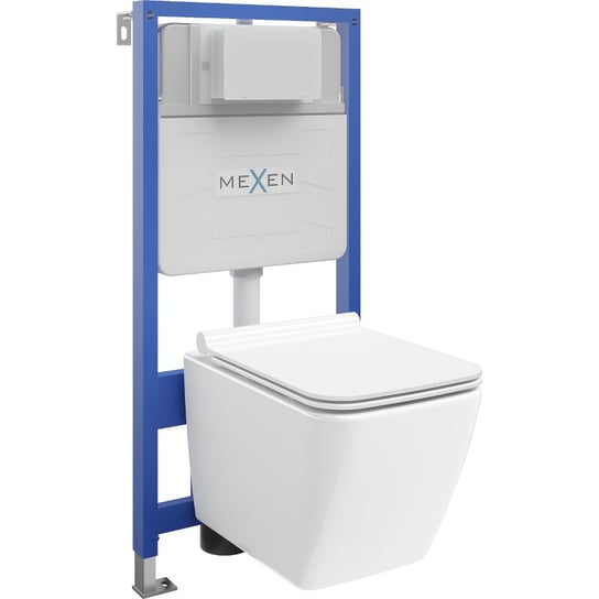 Mexen zestaw podtynkowy WC stelaż Fenix XS-F z miską WC Vega i deską wolnoopadającą, biały Mexen