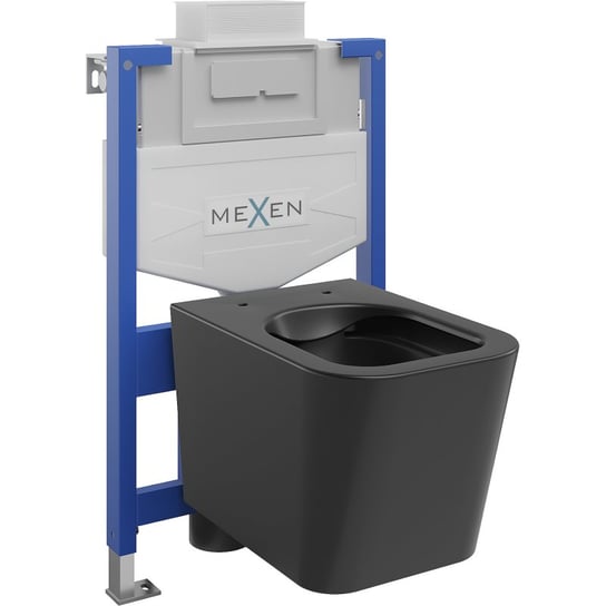 Mexen zestaw podtynkowy WC stelaż Fenix XS-U z miską WC Teo, czarny mat Mexen