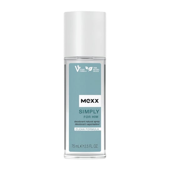 Mexx, Simply, Wegański dezodorant dla mężczyzn, 75 ml Mexx